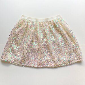 Cat & Jack Pull On Mermaid Sequin Skirt Girls Size L (10/12)
